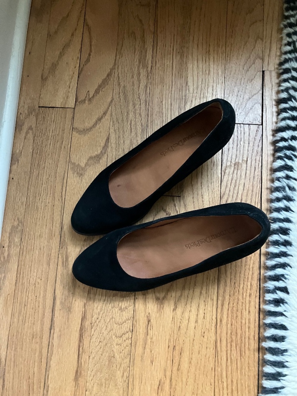 L'Amour Des Pieds Black Suede Jolanda Pumps